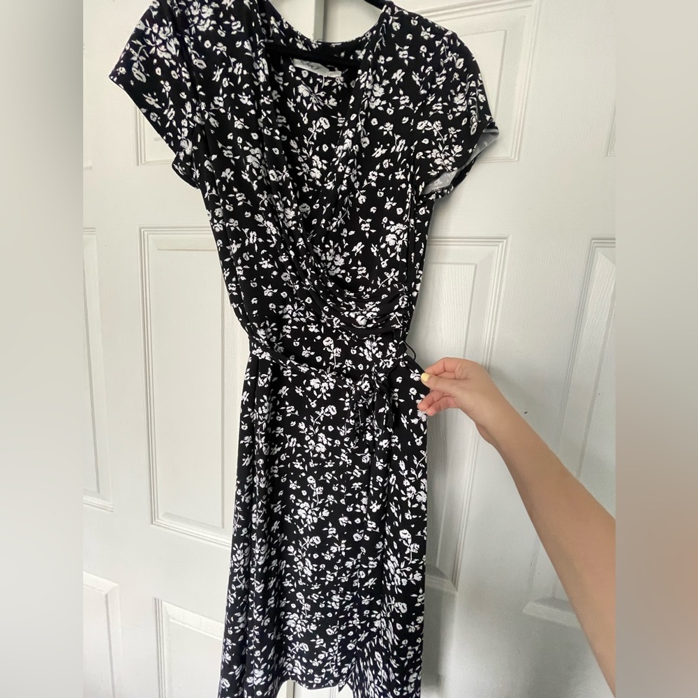 Eliza J Black and White Dress